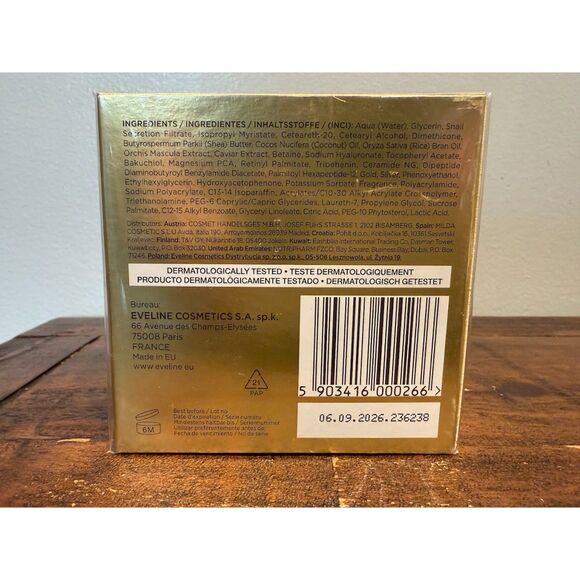 Eveline  24K Snail & Caviar Luxury Intensely Firming Anti-Wrinkle Cream. - Picture 3 of 3